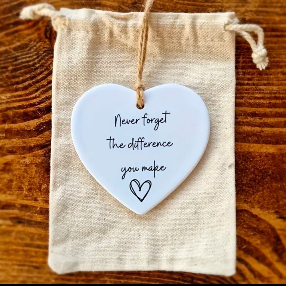 Acrylic Heartfelt Hanging Decor Gift NWT